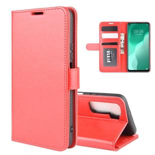 For Huawei Nova 7 SE R64 Texture Single Horizontal Flip Protective Case with Holder & Card Slots & Wallet& Photo Frame(Red)
