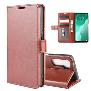 For Huawei Nova 7 SE R64 Texture Single Horizontal Flip Protective Case with Holder & Card Slots & Wallet& Photo Frame(Brown)