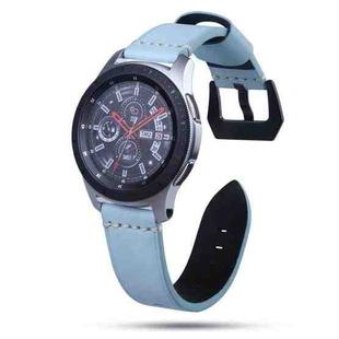 22mm Leather Watch Band For Huawei Watch GT2e / GT2 46mm(Turquoise)