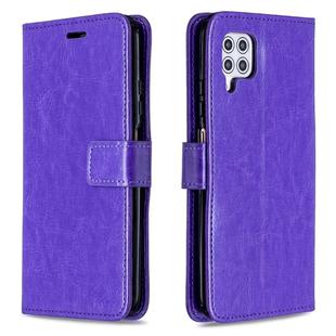 For Huawei P40 Lite Crazy Horse Texture Horizontal Flip Leather Case with Holder & Card Slots & Wallet & Photo Frame(Purple)