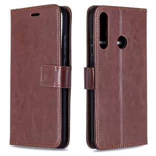 For Huawei P40 Lite E Crazy Horse Texture Horizontal Flip Leather Case with Holder & Card Slots & Wallet & Photo Frame(Brown)