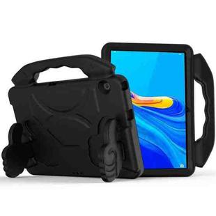 For Huawei MediaPad M6 10.8 inch EVA Children Falling Proof Flat Protective Shell With Thumb Bracket(Black)