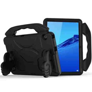 For Huawei MediaPad M5 10.8 inch EVA Children Falling Proof Flat Protective Shell With Thumb Bracket(Black)