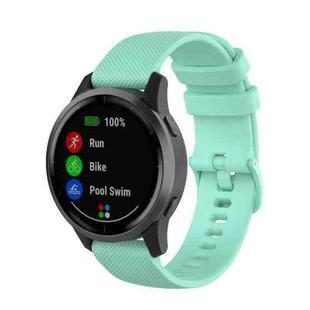 For Garmin Vivoactive 4 22mm Silicone Watch Band(Teal Green)