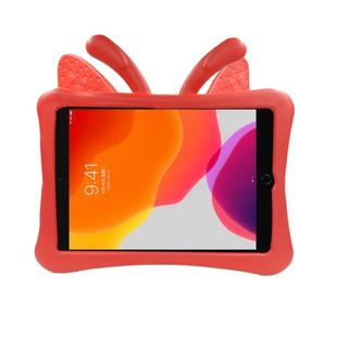 Butterfly Bracket Style EVA Children Shockproof Protective Case For iPad 10.2 2021 / 2020 / 2019 / 10.5(Red)