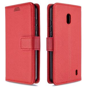 For Nokia 2.2 Litchi Texture Horizontal Flip Leather Case with Holder & Card Slots & Wallet & Photo Frame(Red)