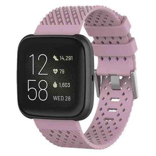 For Fitbit Versa / Versa 2 / Versa Lite 20mm Breathable Silicone Watch Band (Light Purple)