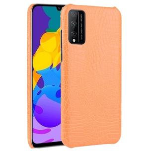 For Huawei Honor Play 4T Pro Shockproof Crocodile Texture PC + PU Case(Orange)