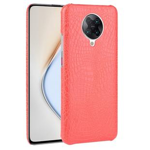 For Xiaomi Poco F2 Pro / Redmi K30 Pro Shockproof  Crocodile Texture PC + PU Case(Red)