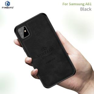 For Galaxy A81 / Note10 Lite PINWUYO Zun Series PC + TPU + Skin Waterproof And Anti-fall All-inclusive Protective Shell(Black)