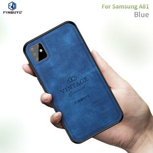 For Galaxy A81 / Note10 Lite PINWUYO Zun Series PC + TPU + Skin Waterproof And Anti-fall All-inclusive Protective Shell(Blue)