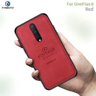 For Oneplus 8 PINWUYO Zun Series PC + TPU + Skin Waterproof And Anti-fall All-inclusive Protective Shell(Red)