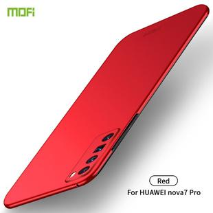 For Huawei Nova 7 Pro MOFI Frosted PC Ultra-thin Hard Case(Red)
