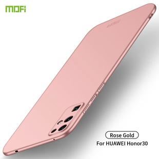 For Huawei Honor 30 MOFI Frosted PC Ultra-thin Hard Case(Rose gold)