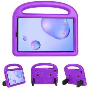 For Galaxy Tab A 8.4（2020） Sparrow Style EVA Flat Anti Falling Protective Shell With Bracket(Purple)