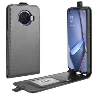 For OPPO ACE 2 R64 Texture Single Vertical Flip Leather Protective Case with Card Slots & Photo Frame(Black)