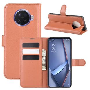 For OPPO ACE 2 Litchi Texture Horizontal Flip Protective Case with Holder & Card Slots & Wallet(Brown)