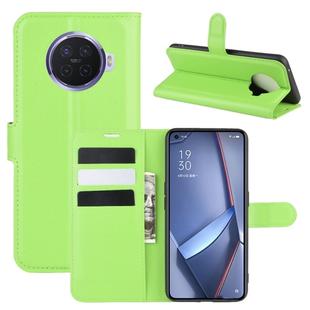For OPPO ACE 2 Litchi Texture Horizontal Flip Protective Case with Holder & Card Slots & Wallet(Green)