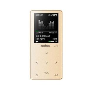 Mahdi Sports MP3 MP4 Music Player Mini Student Walkman with Screen Card Voice Recorder, Memory Size:8GB(Gold)