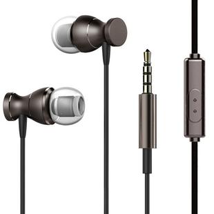 3.5mm Jack Noise Reduction Wire-controlled Earphone for Android Phones / PC / MP3 Players / Laptops, Cable Length: 1.2m(Gray)