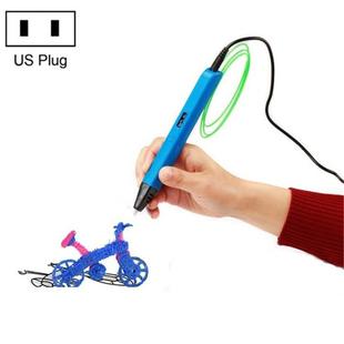 RP800A Childrens Educational Toys 3D Printing Pen, Plug Type:US Plug(Blue)