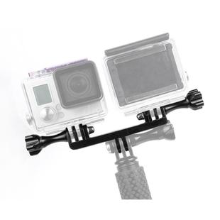 Double Bracket with Screw Mount Adapter for GoPro Hero11 Black / HERO10 Black /9 Black /8 Black /7 /6 /5 /5 Session /4 Session /4 /3+ /3 /2 /1, DJI Osmo Action and Other Action Cameras