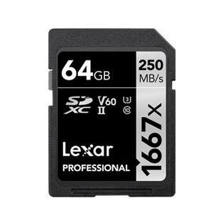 Lexar SD-1667x High Speed SD Card SLR Camera Memory Card, Capacity:64GB
