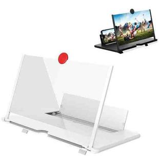 14 inch 3D Mobile Phone Screen Stretching Bracket Amplifier(White)