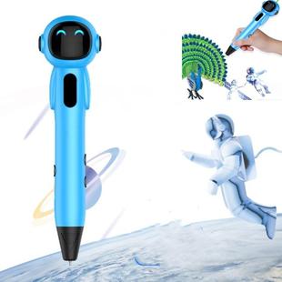 Astronaut 3D Printing Pen Low Temperature Intelligent Wireless Stereo Graffiti Painting Children 3D Brush, Battery Capacity:500 mAH(Blue)