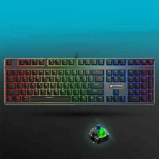 Rapoo V700RGB 104 Keys USB Wired Game Computer without Punching Mechanical Keyboard(Green Shaft)