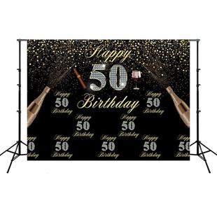 2.1m x 1.5m 50th Birthday Party Venue Set Studio Photography Background Cloth