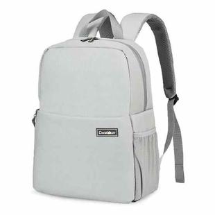 CADeN L4 Double-layer Casual Computer Backpack Multi-function Digital Camera Bag (Light Grey)