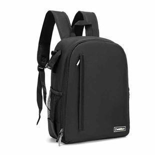 CADeN Shoulder Digital Camera Bag Outdoor Nylon Photography Backpack(Black Small Bag)