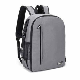 CADeN Shoulder Digital Camera Bag Outdoor Nylon Photography Backpack(Grey Small Bag)