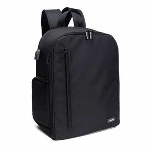 Cwatcun Shoulder Digital Camera Bag Outdoor Nylon Photography Backpack(Black (Big size))