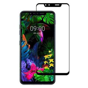 Ultra-thin Clear 9H 2.5D Explosion-proof Full ScreenTempered Glass Film for LG G8S ThinQ(Black)