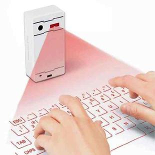 JHP-Best Portable Virtual Lasers Keyboard Mouse Wireless Bluetooth Lasers Projection Speaker(White)