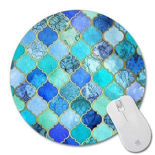 Round Mouse Pad with Diamond Pattern, Size:20 × 20cm without Lock(Print No. 1)