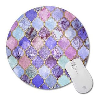 Round Mouse Pad with Diamond Pattern, Size:22 × 22cm without Lock(Print No. 2)