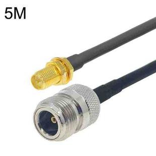 RP-SMA Female to N Female RG58 Coaxial Adapter Cable, Cable Length:5m