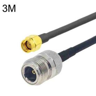 RP-SMA Male to N Female RG58 Coaxial Adapter Cable, Cable Length:3m