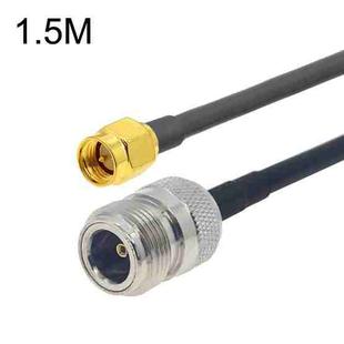 SMA Male to N Female RG58 Coaxial Adapter Cable, Cable Length:1.5m