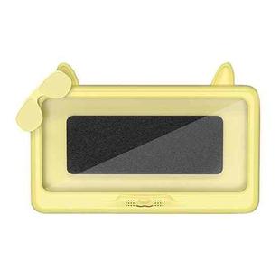 Bathroom Waterproof Mobile Phone Holder Bathing Watch TV Removable Touch Screen Phone Case(Yellow)