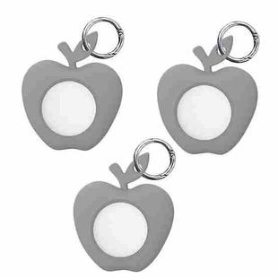 3PCS Tracking Anti-Lost Locator Silicone Apple Version Case For AirTag (Gray)