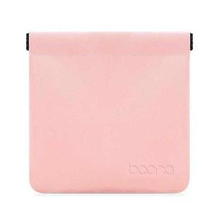 2 PCS Baona Earphone Data Cable Storage Bag Mini Portable U Disk Earphone Bag, Size:Small(Petal Pink)