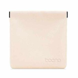 2 PCS Baona Earphone Data Cable Storage Bag Mini Portable U Disk Earphone Bag, Size:Small(Light Apricot)