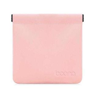 2 PCS Baona Earphone Data Cable Storage Bag Mini Portable U Disk Earphone Bag, Size:Large(Petal Pink)