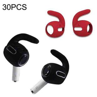 30PCS Ultra-thin Earphone Ear Caps For Apple Airpods Pro(Red)