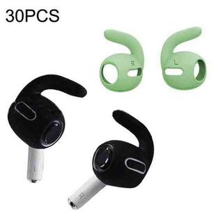 30PCS Ultra-thin Earphone Ear Caps For Apple Airpods Pro(Matcha Green)