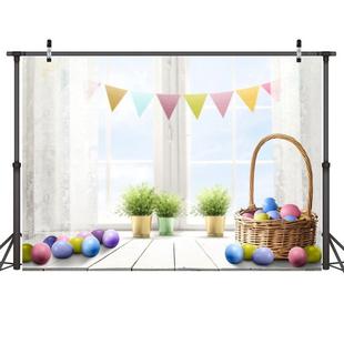 2.1m x 1.5m Easter Bunny Children Birthday Party Cartoon Photography Background Cloth(W-115)